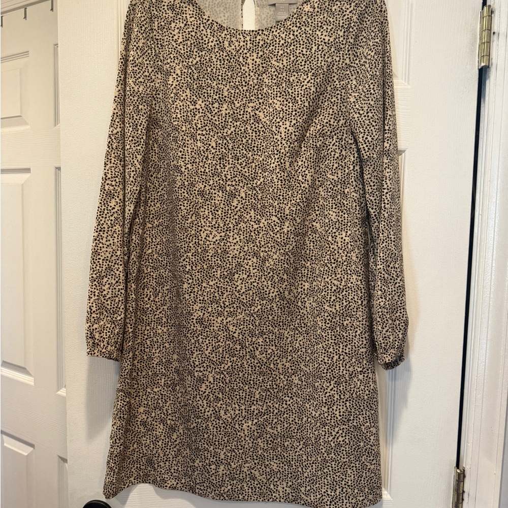 H&M Long Sleeve printed short dress